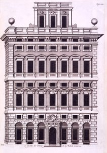 A casertai királyi palota terve, 1756
